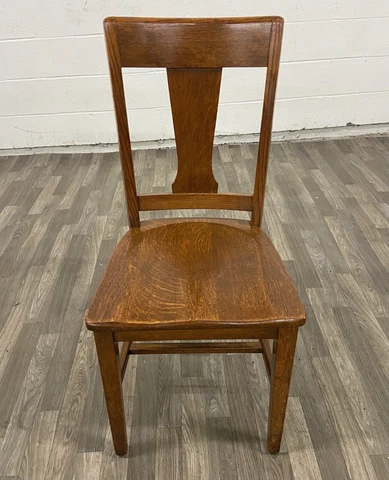 Antique Tiger Oak Arts & Crafts Style Dining Side Chair Occasional Chair Cover
