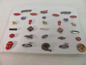 Pick Your Own VTG Lapel Hat Pin - Peterbilt, Ford, Chevy, Rolling Stones & More - Picture 1 of 20