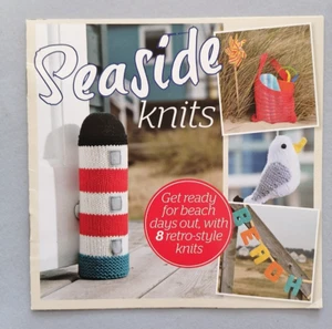 Seaside Knits Knitting Pattern, 8 retro style knits, A5 Mini Booklet, Lynne Rowe - Picture 1 of 9