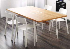 NEU IKEA ANVÄNDBAR Bambus Tisch Esstisch 180 x 98 x 74 Esszimmer Büro Computer - Bild 1 von 3