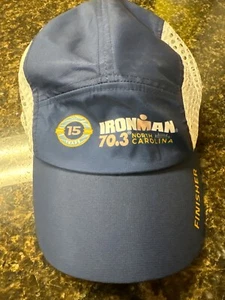 2024 IronMan North Carolina Finisher 5 Panel Hat Blue Boco Gear 70.3 NEW TAG NWT - Picture 1 of 6