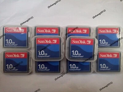 10PCS  Sandisk  1GB CF  Compact Flash Card 1GB CF Memory card SDCFJ - Image 1 of 3