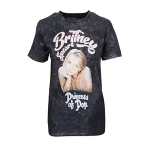 BRITNEY SPEARS DAMEN PORTRÄT T-SHIRT VINTAGE WASH - Bild 1 von 1