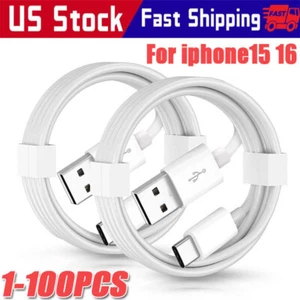For iPhone15 Pro Max Plus USB-A Cable Fast Charger Type C Charging Data lot Cord - Picture 1 of 12