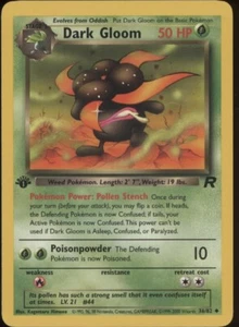 1st Ed Dark Gloom Non-Holo WOTC Pokemon Card 36/82 Rocket Set NM/MT - Picture 1 of 1
