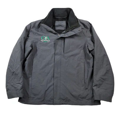 LL Bean Storm Chaser 3-in-1 Jacket Mens Large Grey Black Fleece Hidden Hood - Image 1 of 4