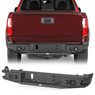 Refuerzo de parachoques trasero con luz LED para Chevy Colorado y GMC Canyon 2015-2022 Foto 1 de 4