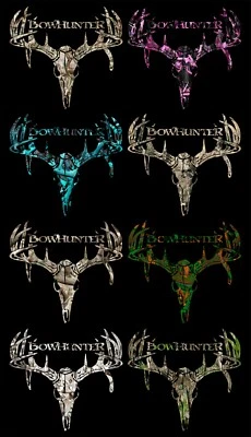 1 КАМУФЛЯЖНЫЙ ЛУК ОХОТНИК БАК ОЛЕНЬ ЧЕРЕП ВИНИЛОВАЯ НАКЛЕЙКА НА ОКНО НАКЛЕЙКА - Изображение 1 из 4