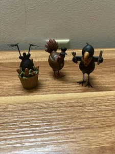 Suzi Skoglund 3 Vogel Figuren aus Metallbeinen/Füßen alle signiert vom Künstler - Bild 1 von 10