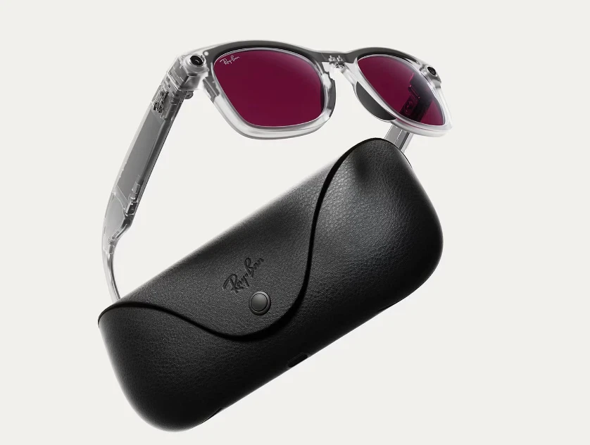 Ray-Ban Meta Wayfarer Limited Edition - RW4012 Transitions Clear/Ruby 50-22 Gen2