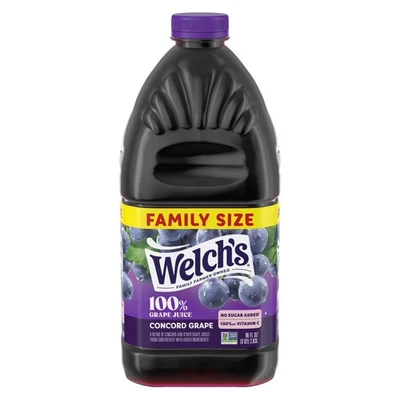 Welch's 100 % jugo de uva, uva Concord, botella de 96 fl oz Foto 1 de 3