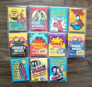 Kung Fu, Charlie's Angels, Rocky, A Team, leere Wachsverpackungen 27 Stück - Bild 1 von 3