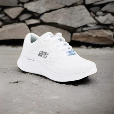 Skechers Skech-Lite Pro Perfect White/Black Lace Up Sneakers. Sz 7.5 NIB! - Image 1 of 4