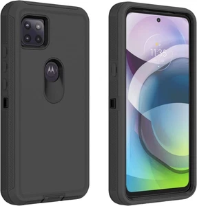 For Motorola Moto One 5G Ace Case, Defender Case Soft TPU Hard PC Heavy Duty Sho - Imagen 1 de 12