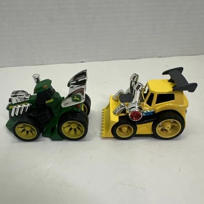 John Deere Tractor & Bulldozer with rubber tires & big motors “Diecast” - Image 1 of 4