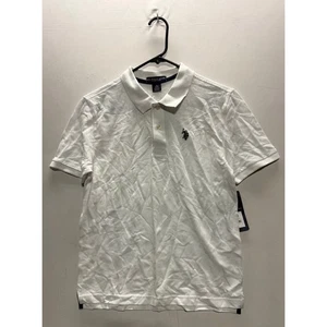 U.S. Polo Assn. Poloshirt Jungen Piqué bestickt XL (14-16) weiß neu mit Etikett - Bild 1 von 9