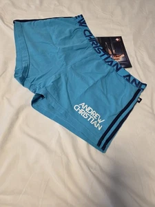 Andrew Christian Gym Shorts Men's Wear Blue Size Large Kurze Hose - Bild 1 von 5
