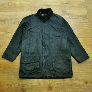Barbour Beaufort Wax Jacket Mens C38 97CM A155 Vintage Country Outdoor Navy - Picture 1 of 11