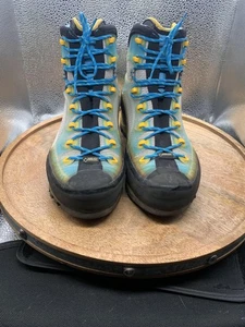 Botas de Senderismo La Sportiva Para Hombre Talla 9 EU 42 Azul Amarillo Gore-Tex Vibram Italia - Imagen 1 de 11