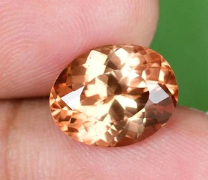 6.90 Ct Natural Ceylon Padparadscha Sapphire Stunning Certified Oval Gemstone - Picture 1 of 8