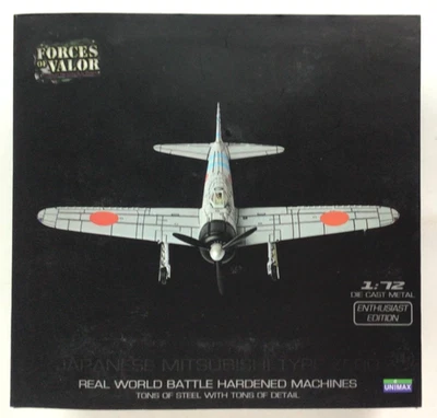 Unimax Forces of Valor #85067 Japanese Mitsubishi Zero WWII 1:72 Diecast - Image 1 of 4