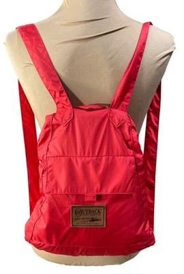 Mochila Parka Outback Trading Company Pack-a-roo Roja Talla S Pequeña Senderismo Ligera Foto 1 de 4