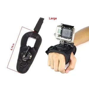 360 Degree Rotating Globe Style Wrist Strap Band Mount Hand Palm Belt Lanyard - Picture 1 of 9