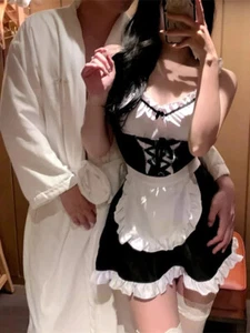 12 Styles Cosplay Sexy Costumes Maid Dress Couple Women Role Playing Night Club - Picture 1 of 46