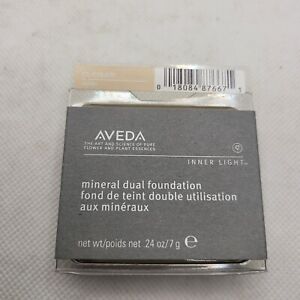 New in Box Aveda Inner Light Mineral Dual Foundation #01 Cream (0.24 oz) A6E901