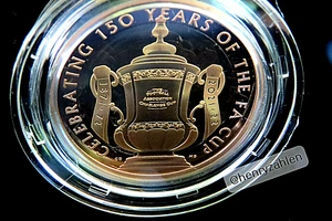 150 Jahre FA Cup Gold-Gedenkmünze zum Jubiläum PP oz GB 2022 - Picture 1 of 6