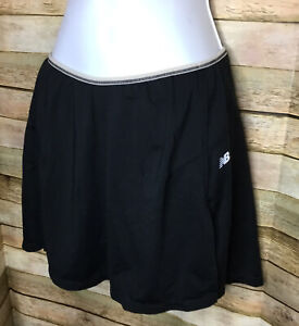 New Balance Athletic Activewear Skort Skirt Women's Sz L Stretch Pull On Black