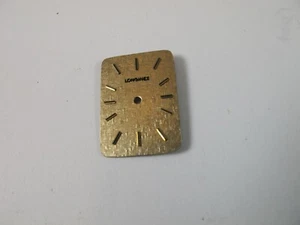 LONGINES GOLD OLD STOCK UHR ZIFFERBLATT FÜR KALIBER 528 RECHTECKIG GEFORMT - Bild 1 von 5