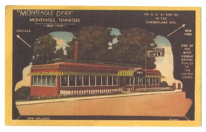 Postal de carretera de lino Monteagle Diner - Monteagle TN - 1940 - Imagen 1 de 2