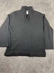 Jones New York Kaschmir Pullover Schwarz Medium V-Ausschnitt Langarm Damen Pulli - Bild 1 von 8