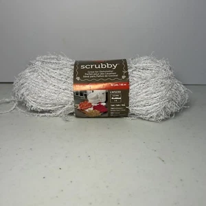 Red Heart Scrubby White Coconut 3.5oz 92yd 100% Polyester Dishcloth New - Picture 1 of 4