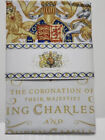 KING CHARLES III CORONATION BUCKINGHAM PALACE OFFICIAL SOUVENIR TEA TOWEL