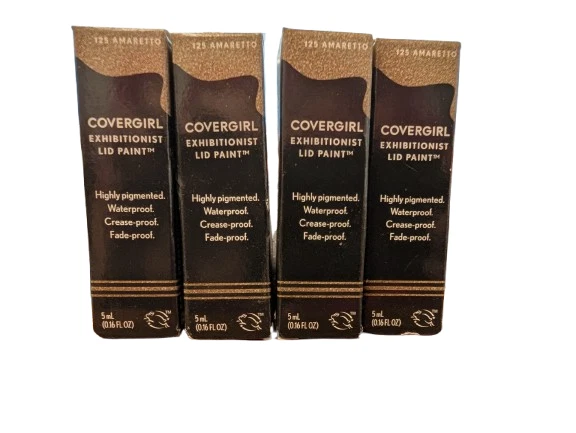 Covergirl Exhibitionist Lid Paint Waterproof Eye shadow 125 Amaretto .16oz 4 pcs - Image 1 of 1