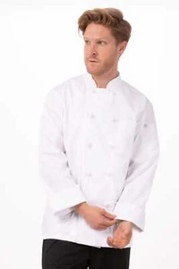 Chef Works Mens Bordeaux Chef Coat (PKWC) - Picture 1 of 2