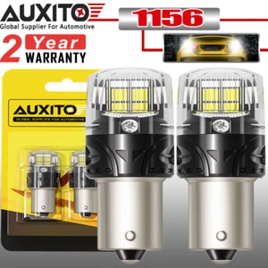 White Bright 1156 7506 16LED Reverse Backup Light Bulbs 6500K Canbus Error Free - Foto 1 di 15