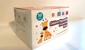 50 Stück Kinder Kinder Einweg Schutz 3 lagig Hummel Gesichtsmaske Ohrschlaufe - Bild 1 von 3
