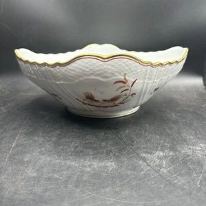 Richard Ginori 1735 Galli Vecchio Ginori Round Serving Bowl 28 cm Red Rooster - Picture 1 of 12