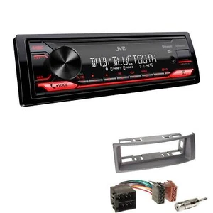 JVC KD-X282DBT Radio Bluetooth DAB für Renault Megane I Megane Scenic hellgrau - Bild 1 von 5