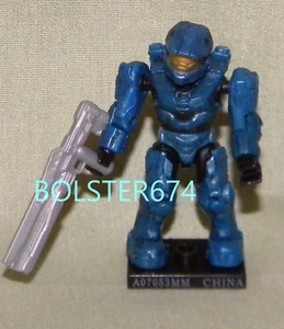 Mini figurine UNSC SPARTAN MARK VI BLUE Loose Halo Mega Bloks série 7 2013 - Photo 1/5
