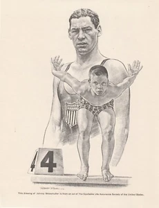 Robert Riger Sports Prints Equitable Life Advertising - Lot 17 Hockey Golf Track - Picture 1 of 17