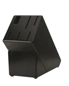 Messerblock ohne Messer Holz schwarz für 6 teilige Messerset Holzblock Universal - Bild 1 von 4