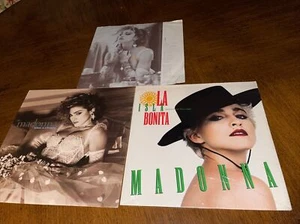 Madonna 2 LP lot : Like a Virgin (1984) + La Isla Bonita (1987) 12" near mint - Picture 1 of 14
