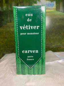 CARVEN EAU DE VETIVER POUR MONSIEUR 4 FL OZ EDT SPLASH (NEW WITH BOX) - Picture 1 of 9