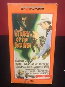 RETURN OF THE BAD MEN (1948; Randolph Scott, Robert Ryan) [1985 RKO VHS] - Imagen 1 de 3