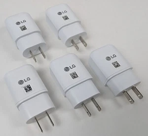5 LG USB-A Charger Single Wall 1-Port Travel Adapter 5V/2A MCS-V02WA/R/H NEW - Foto 1 di 9