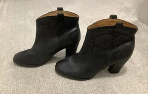 Indigo by Clarks 63157 Damen-Westernstiefeletten schwarz Leder hoher Absatz 9 M - Bild 1 von 8